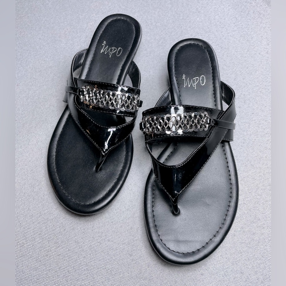 Impo Rockie Black slip on Sandal | Size 6